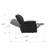 Boneless Black Reclining Sofa