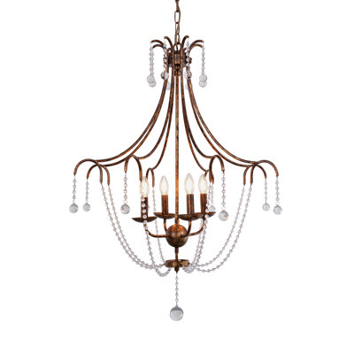 Oakdale 4 - Light Glass Chandelier