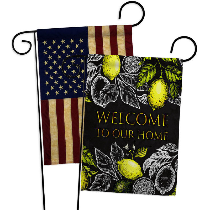 Double Sided 18.5 in. H x 13 in. W Polyester Garden flag