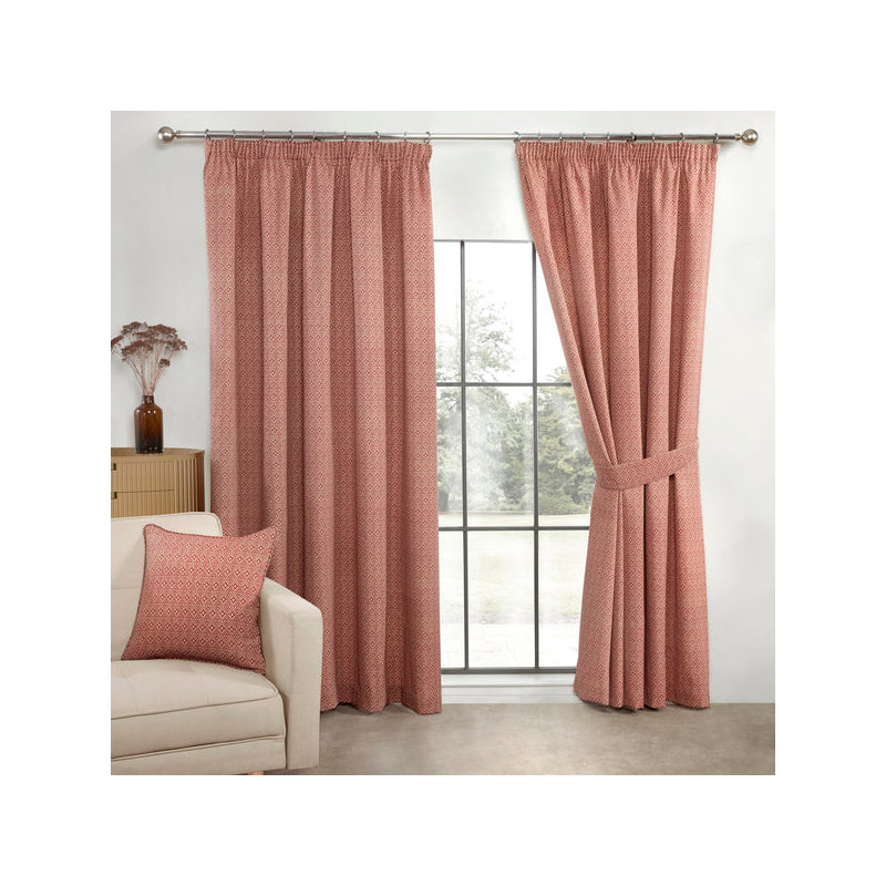Wilks Semi Sheer Curtain Pair, 229 W x 183 D cm, Navy