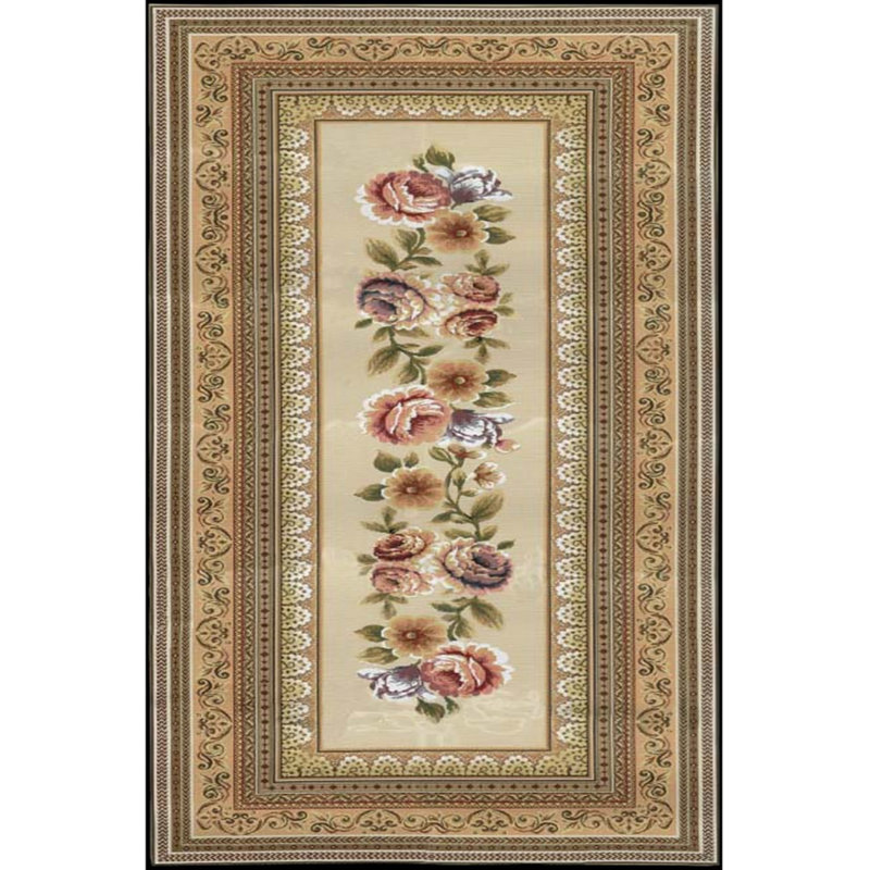 Luxurious Velvet Area Rug, 5.9 x 9.2 Feet | 100% Velvet Fabric, 100% Cotton Sole, 0.4 in Pile Height | Antibacterial, Non-Slip, Machine Washable | Elegant 3D Digital Print for Living Room & Bedroom Decor