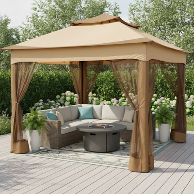 11x11 Pop-up Gazebo Patio Gazebo with Mosquito Netting 