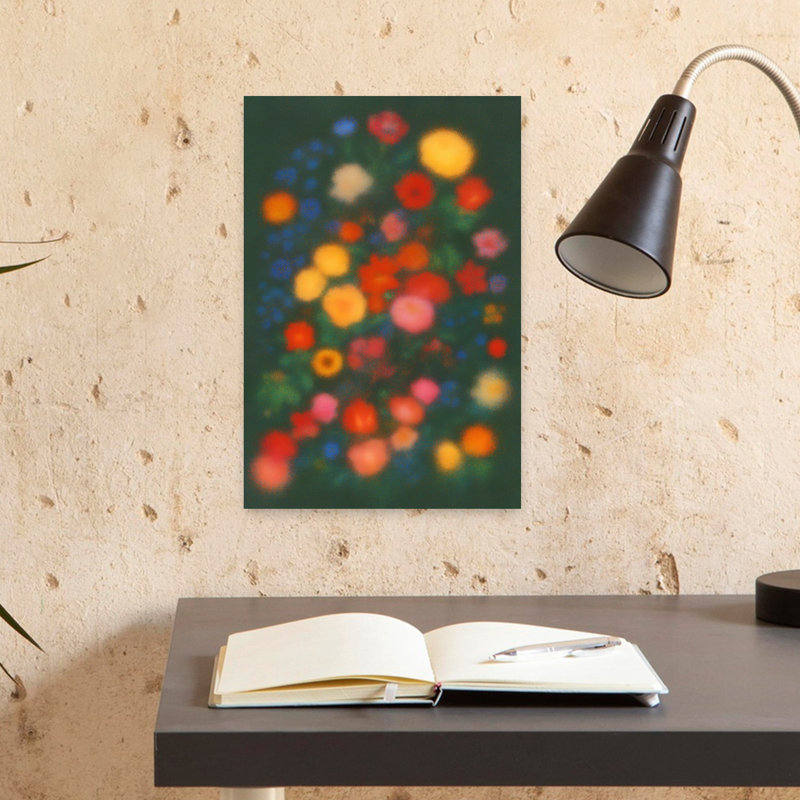 Art contemporain contemporain abstrait, H 12 po x l 8 po