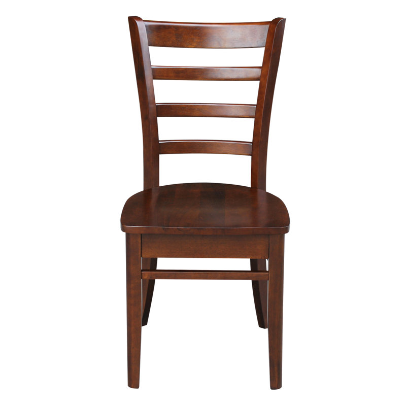 Alvery 17.7'' H Solid Wood Side Chair, Espresso