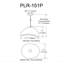 Luminaire suspendu 1 lumière Pilar - Blanc-585938751