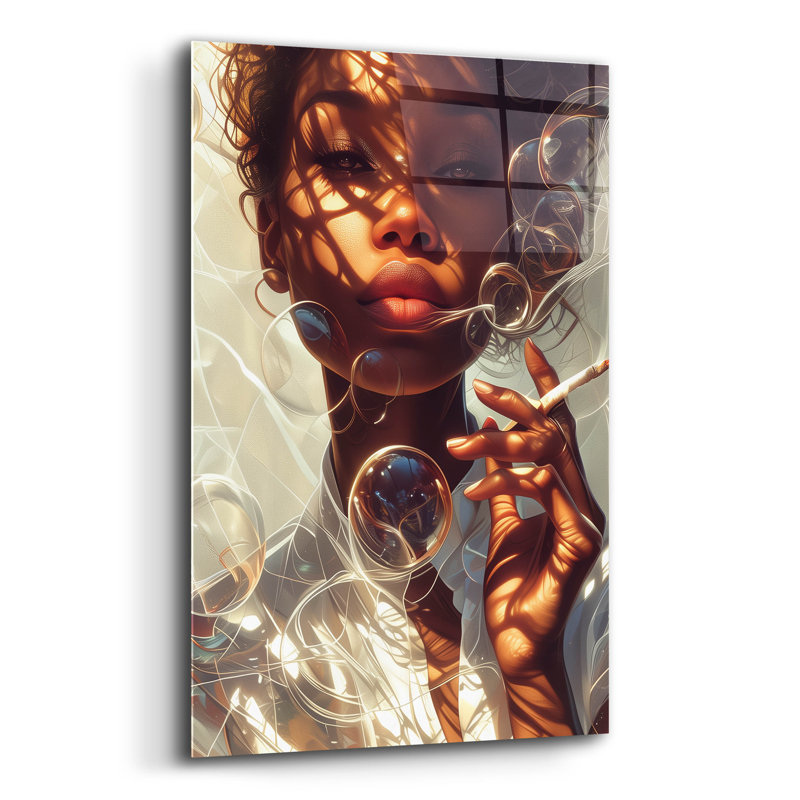 Art mural en verre «Sublime» par r3darch0n, H 24 po x l 16 po x P 0,2 po