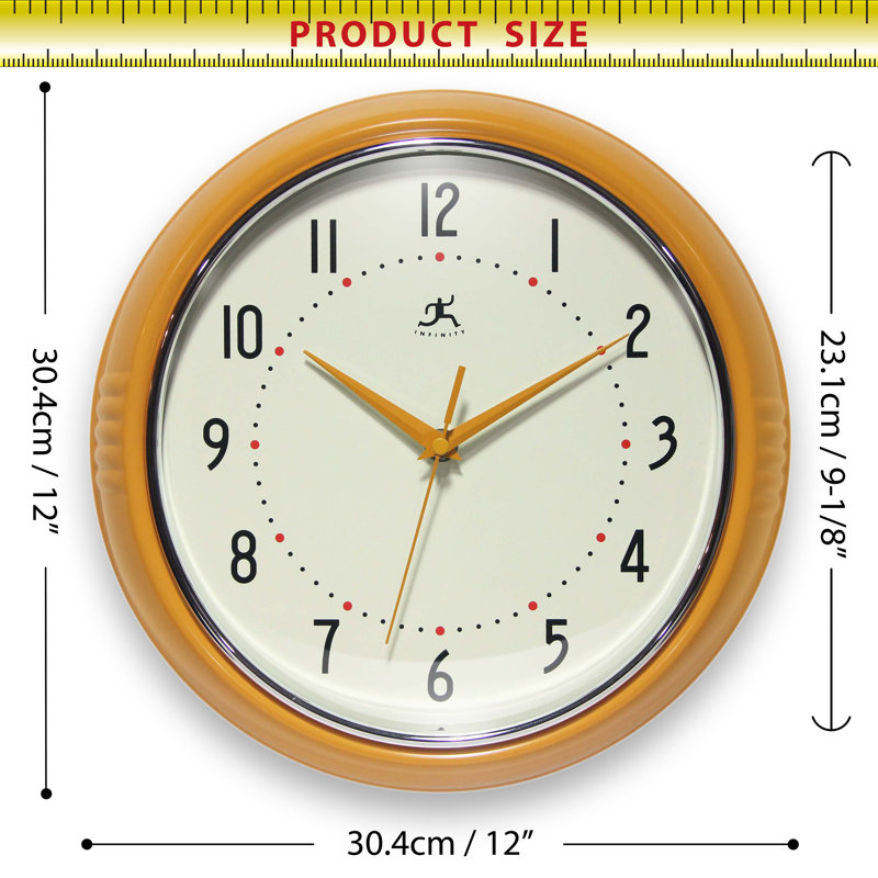 Horloge murale Desdra, Médium, Safran