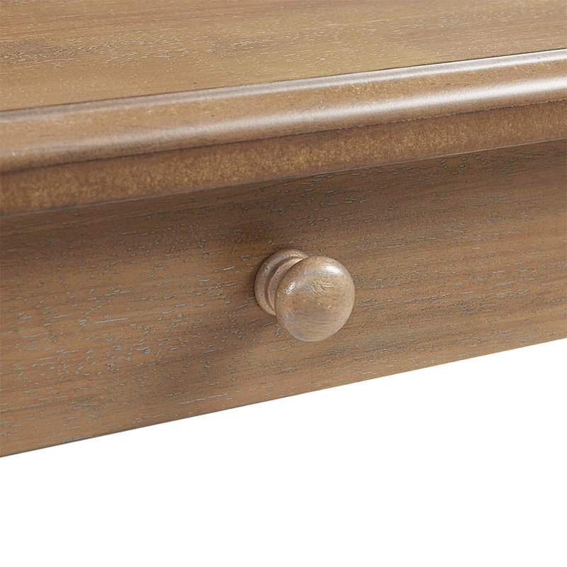 Solid Wood Desk With 1 Drawer And Turned Legs