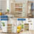 Foldable Stackable Storage Bins, Plastic Bins for Storage with Lids, Magnetic Doors and Wheels
