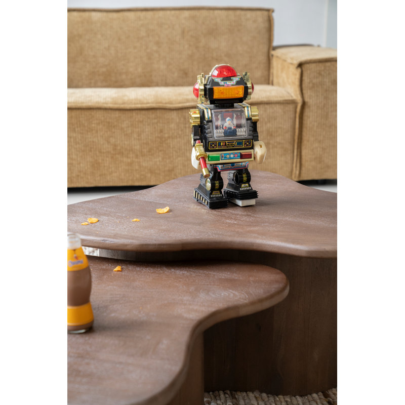 Solid Wood Nesting Coffee Table, Natural