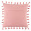 Housse et insert de coussin carré en coton à pampilles-56683835-56683834