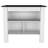 Kitchen Island, Kitchen Table 35" H, Four Legs, Three Open Storage  Shelves