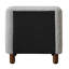 Table de chevet 2 tiroirs Grey Boucle