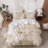 Solayne 100% Washed Cotton Duvet Cover Set with Faux Hemp Texture, Solid Color, Zipper Closure and Corner Ties-111685168-111685167