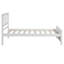 Lit plateforme en bois simple, blanc