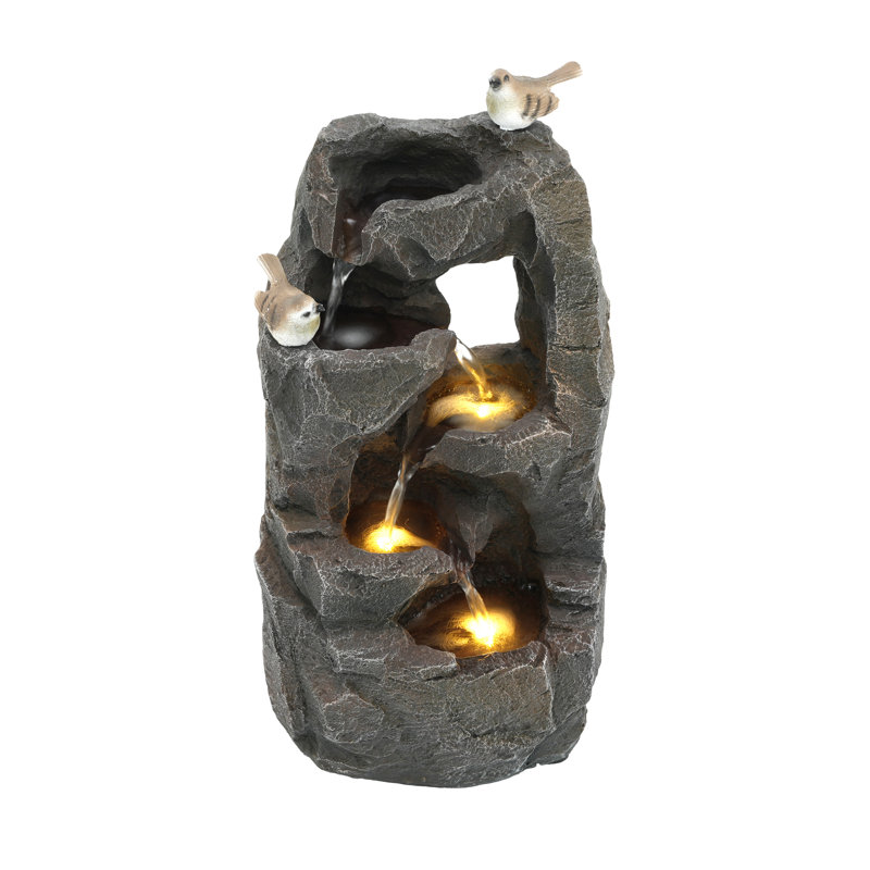 Weather Resistant Fountain with Light