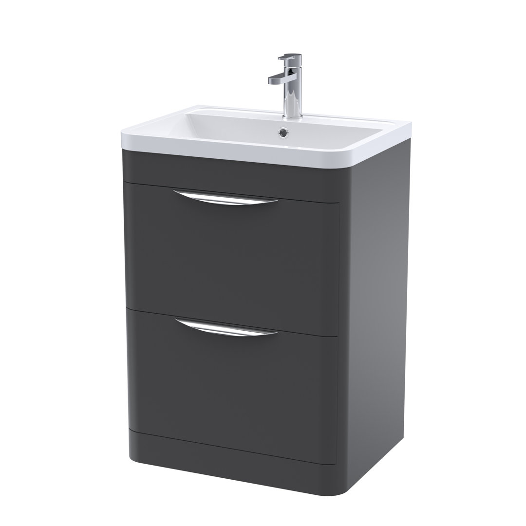 B&Q - Parade 600 F/s 2 Drawer Basin & Cabinet - Image 2