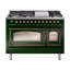 ILVE UN48FNMPEGG Nostalgie II Noblesse 48 inch Dual Fuel Range (8 Sealed Burners + Griddle, Triple Glass Door)-264993629-264993569-264993570