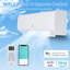 Mini climatiseur à deux blocs de 12 000 BTU, climatiseur sans fil 20 SEER2 activé par Wi-Fi et refroidissant jusqu'à 750 pieds carrés Ft, climatiseur sans conduit Invert, ensembles d'installation préchargés et 16,4 pi, blanc
