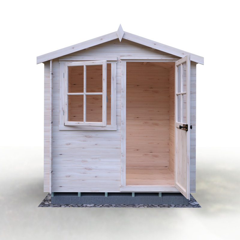 7 x 7 Ft. Avesbury 19 mm Log Cabin, No