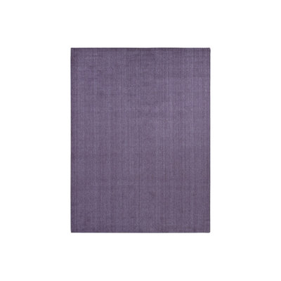 Tapis oriental en laine mauve tissé à la main 8 pi 0 po x 10 pi 0 po - MOA10287031