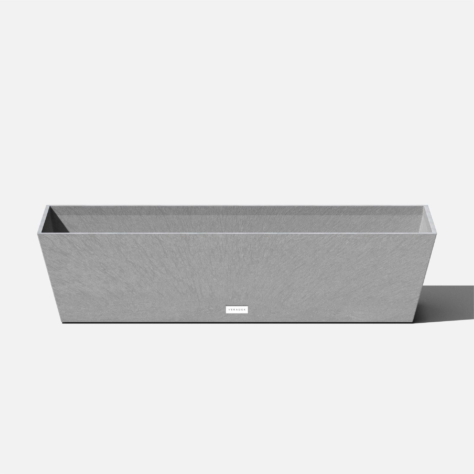 Pure Series Window Box Planter, Charcoal Gray, 9" H x 36" W x 10" D, Set of 1