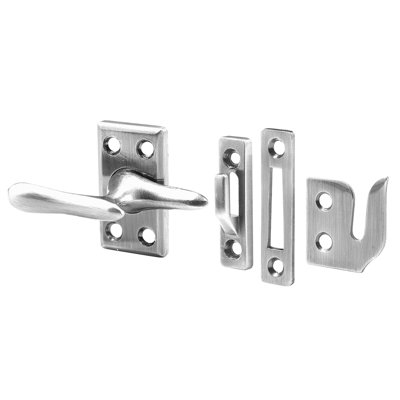 Prime-Line Satin Nickel Casement Window Lock (Single Pack)