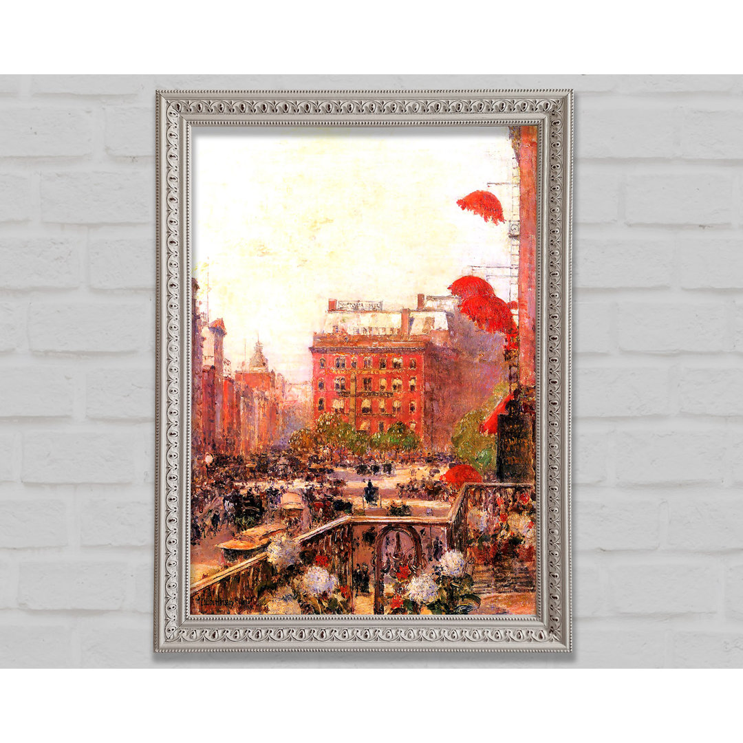 Hassam Broadway und Fifth Avenue - Einzelne Bilderrahmen Kunstdrucke