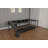Full Size Corner Bed Frame with Bookcase, 2 Underbed Storage Drawers, LED Light & Charging Station, Left-Right Interchangeable, Modern, Black-589798191-589798188