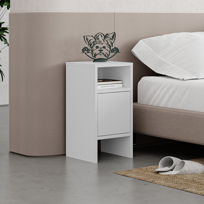 Navonte 29.6cm W Manufactured Wood Bedside Table