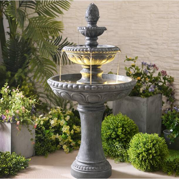 Fleur De Lis Living Agnese Metal Birdbath & Reviews | Wayfair