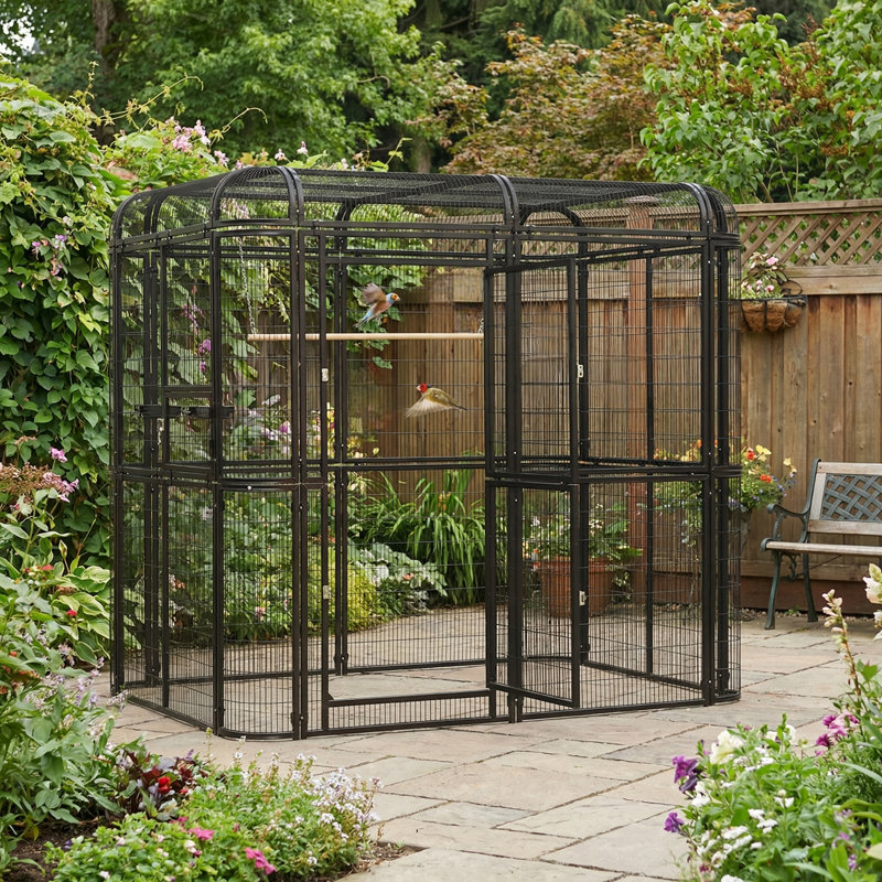 Cage à oiseau Corwynn, Noir