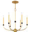 Lustre traditionnel de style bougie à 6 lumières-386177961
