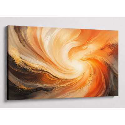 Impression sur toile 24 x 36 pouces, grande et moderne, tourbillon abstrait sur toile, mouvement fluide moderne pour salon, chambre à coucher, impression contemporaine