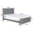 Nantucket Low Profile Solid Wood Platform Bed with Matching Footboard-83257618-83257619