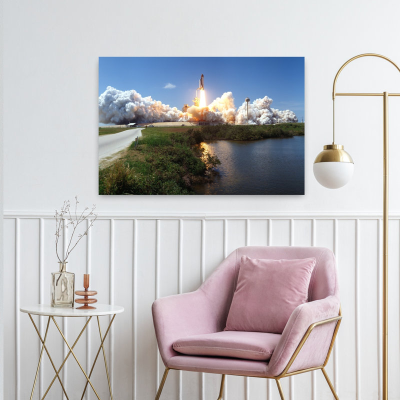 Lancement, Kennedy Space Center, Floride, États-Unis, art mural contemporain, H 24 po x l 36 po