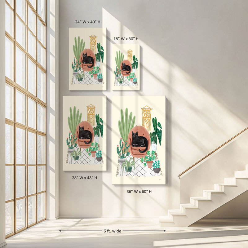 "Urban Jungle III" by Mary Urban Print on Canvas, 18" H x 30" W