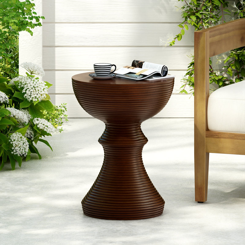 Table d'appoint d'extérieur avec sablier