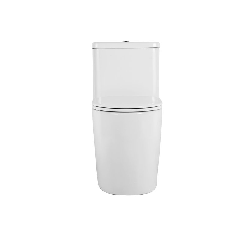 Toilette allongée en céramique, blanche, 1,1 / 1,6, hauteur confortable, siège à fermeture en douceur, et, T036wt allongé, blanc, confortable,
