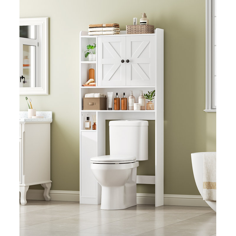 Rangement autoportant au-dessus de la toilette