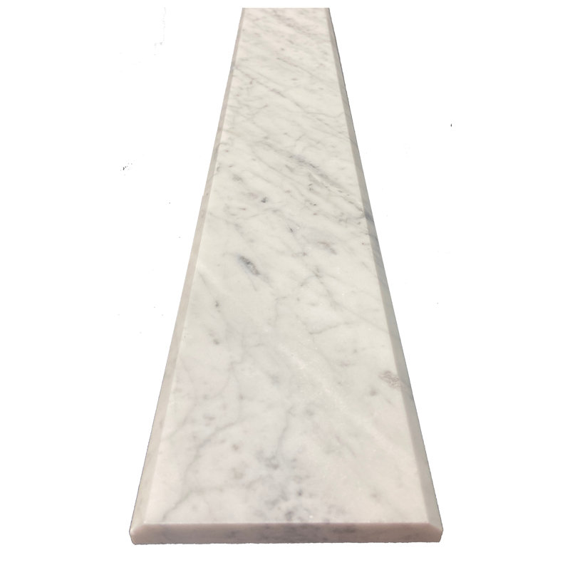 Carreau de marbre 4 "x 36" à seuil de marbre Carrara