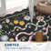 Farmhouse Floral Rug Washable Rug Non Slip Modern Scalloped Carpet, Soft Non Shedding Indoor Carpet, Low Pile Thin Foldable Printed Mat