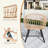 5-Piece Wicker Patio Set with two ottomans and coffee table-1942624270