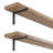 60" X 9.25" Floating Bookshelf For Wall, Kitchen And Home Office Decor, Wooden Shelf, Decorative Shelves, Rustic & Boho Decor, Burnt, 2 Pcs