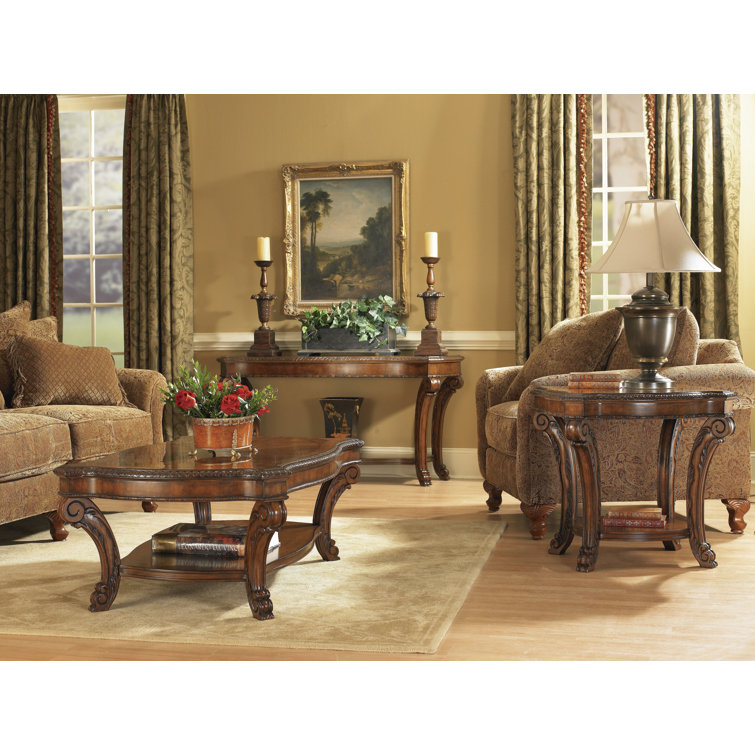 Old World Coffee Table Set