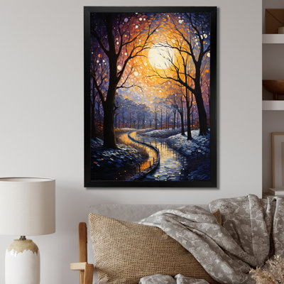 Winter Landscape Frosty Path II, reproduction d'art sur toile