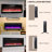 42 Inch Recessed Ultra Thin Tempered Glass Front Wall Mounted Electric Fireplace With Remote And Multi Color Flame & Emberbed, LED Light Heater-1078211314