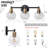3-Light Dimmable Clear Glass Globe Vanity Light-140421399