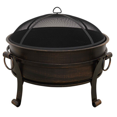 Hofstetter Round Steel Wood Burning Fire Pit
