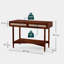  Console de style Mid-Century en bois avec 2 tiroirs Oliver-281851866